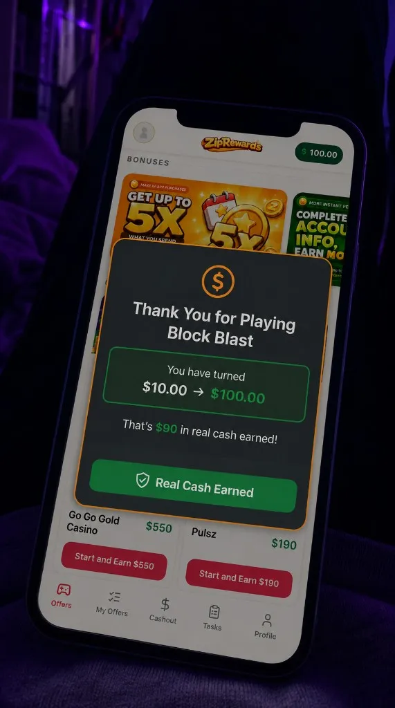 Block Blast payout screenshot